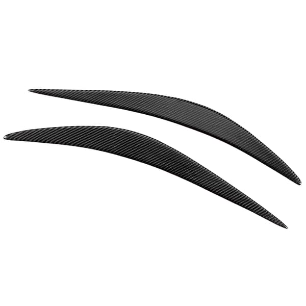 Par frontlykt øyelokk frontlys øyenbryn stripe trim karbonfiberdeksel passer til Infiniti Q50 2014-2019