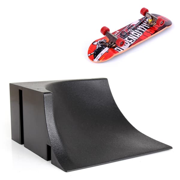 Skate Park Fingerboard med Rampdelar Bana Barnleksaker Barn Mini Skateboard Leksaker