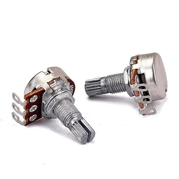 Gitarrpotentiometer A50K B50K Delad Axel Linjär Taper Volym Ton Pot