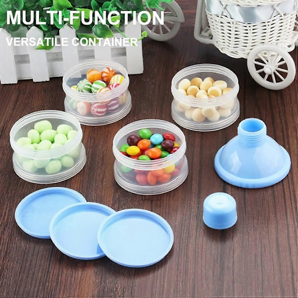 Mjölkpulverbehållare, Formelburk, 4-vånings bärbar mjölkbehållare, Baby Snacks Organizer för resor