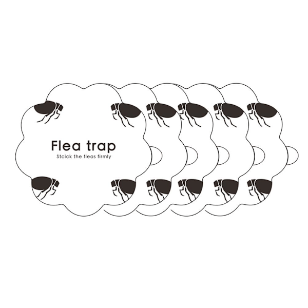 5PCS Loppestikkeklistremer Klebrige Fluefeller Gresskarformede Loppestikkfeller for Hjem Soverom