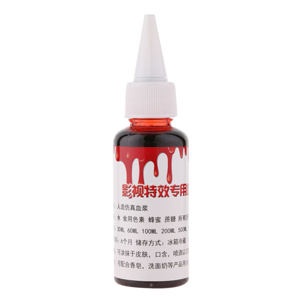 50ml Professionellt falskt blod Special Halloween sårärr Zombie Fancy Make Up Fake Blood