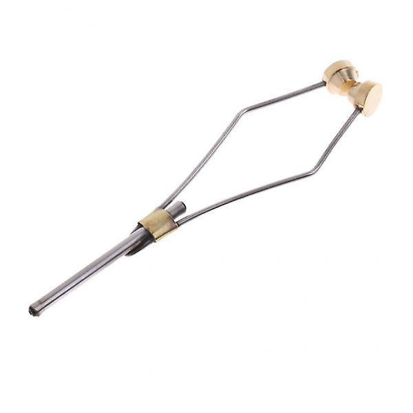5 x Spoleholder i rustfrit stål og messing, fluefiskeværktøj, fluebindingsværktøj