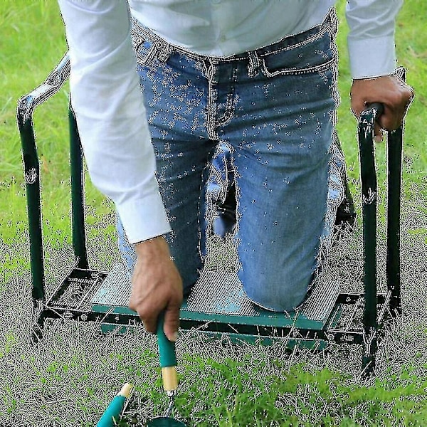 Bärbara Handtag Fällbar Knäpall Utomhus Trädgård Picknick Grill Knäskydd Pall Mjuk Bänk Zekai onlygreencloth