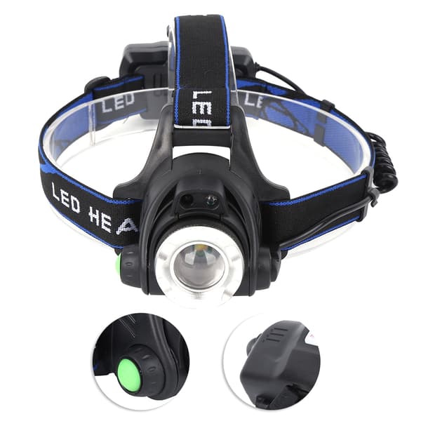 LED Hodelykt USB Oppladbar Hodelykt Lommelykt for Utendørs Camping Birøktutstyr