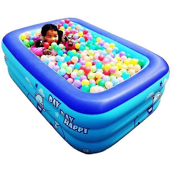 Oppustelig Pool med Elektronisk Pumpe Oppusteligt Badekar Foldbar Pool 120x70x35cm