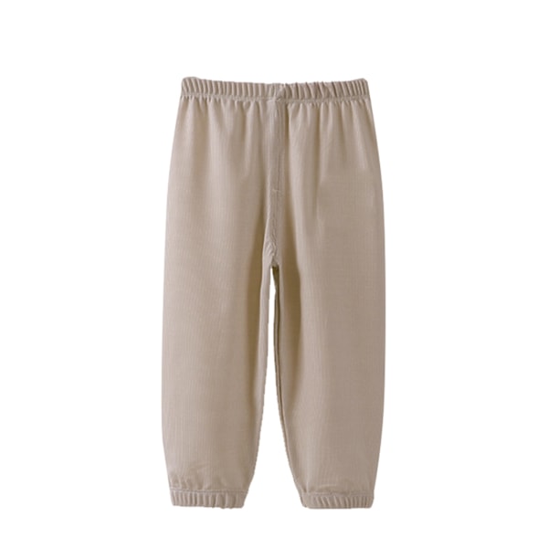 Barn Långa Bloomers Enfärgad Andningsbar Lös Casual Lykta Byxor Byxor för Sommar Småbarn Flickor Pojkar F07 110cm / 43.3in