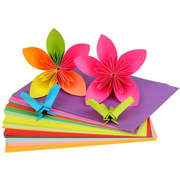 100 Ark Farget A4 Pakke 70gsm Håndlaget Papir for DIY Kunst