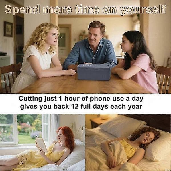 Electronic Time Lock Box Self-Discipline Lock Box Phone Lock Box From Phones Video Games Social Media Snacks