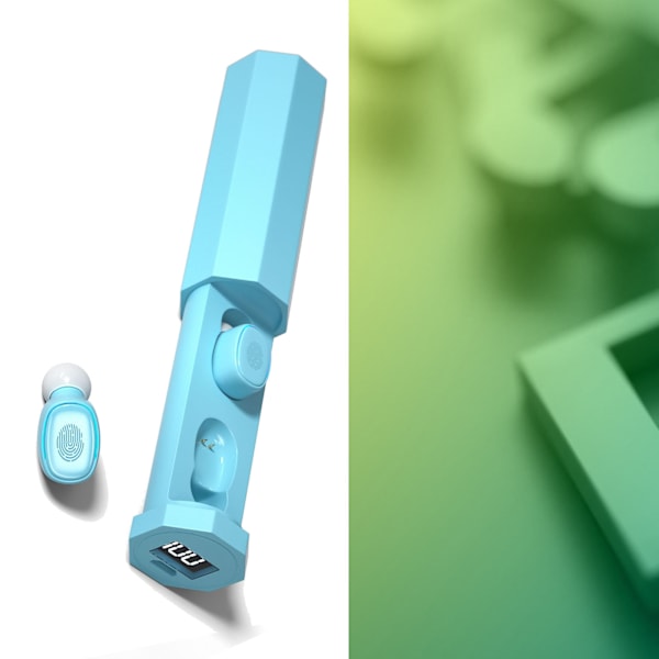 Trådløse Bluetooth-øretelefoner Stabil forbindelse Støjreduktion Håndfri opkald TWS Sports-øretelefoner Sky Blue