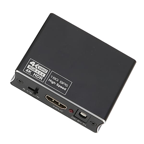 HD Multimedia Interface-omvandlare HD Multimedia Interface till optisk SPDIF och 3,5 mm stereo ljudomvandlare