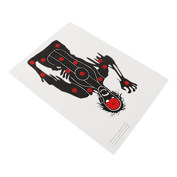 10 stk skyteskiver papir bueskyteskiver pil og bue jakt skytetilbehør 45x32cm Zombie Skull