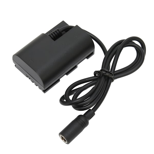E6 DC-koblingssett Sikker full dekoding dummybatteri med strømforsyningsadapter for 80D 70D 5D4 5d3 60D 100-240V EU-plugg