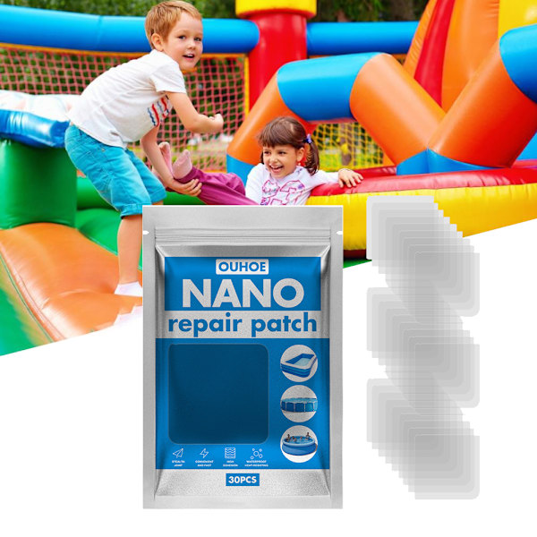 30 st PVC-reparationstape Vattentät lapp & tejp för kajakpool Float tält