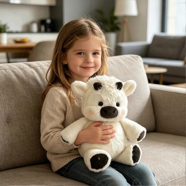 Highland Cow Plush Toy - Soft Stuffed Animal - for Cuddles & Bedroom Decor