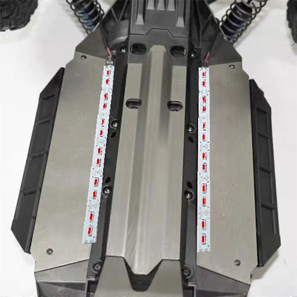 Chassis Lys LED Strip 6V til 1/10 1/8 RC Bil Crawler, Hvid
