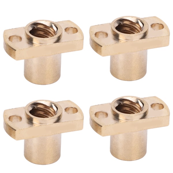 4st Trapetsmutter T8 Mässing H Fläns Hårdvara Fästelement 3D-skrivare Tillbehör 8mm