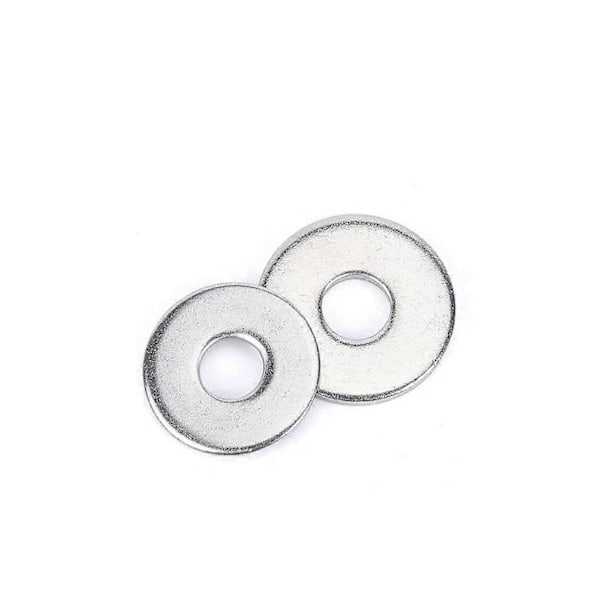 100 stk. M4 x 12 mm x 1 mm brede flate skiver, 304 rustfritt stål, vanlig finish