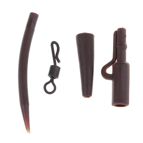 40st Karpfiske Utrustning Kit Hår Riggar Combo Bo x Säkerhets Lead Clips Lekanden