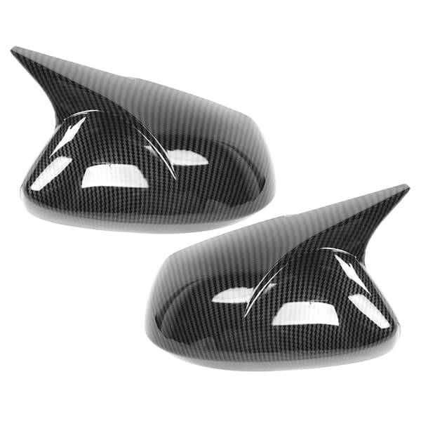Par sidespeildeksel Horn Style Protector Housing passer til Corolla Sedan/Hatchback Karbonfiberstil