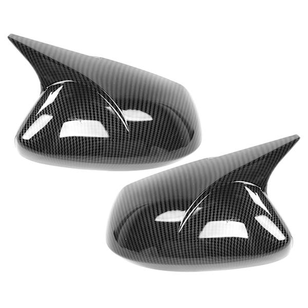 Par sidospegelkåpa Horn Style Protector Housing Passar för Corolla Sedan/Hatchback Kolfiberstil