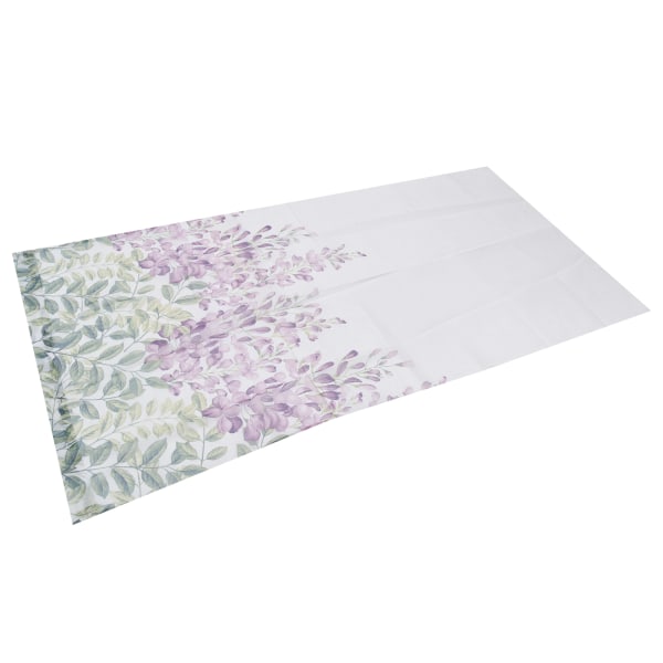 Gardin Wisteria Blommönster Gaze Gardiner Broderade fönsterskärm för sovrum och vardagsrum