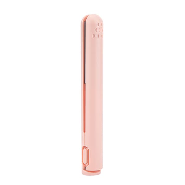 Hårkrøller USB Mini Bærbar Glattejern Hårstylingværktøj til Tørt Hår Rose 10W
