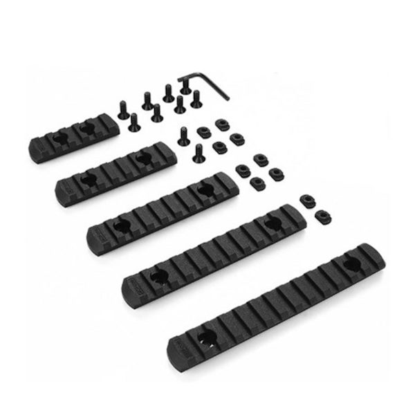 5 stk Picatinny-skinner av nylon for 5 7 9 11 13 spor - Tilbehør for utskifting