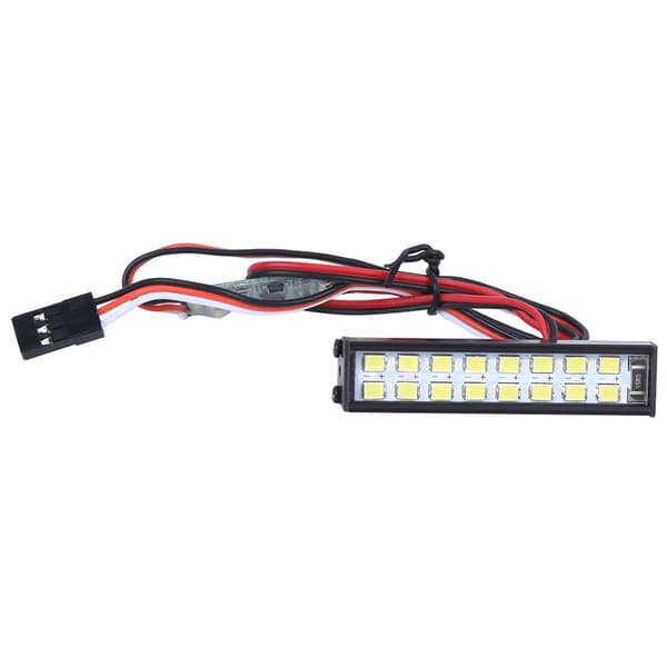 16 stk Lampeperler RC Bil Taklampe RC Crawler Universal LED Lysstang Tilbehør Lengde 55mm