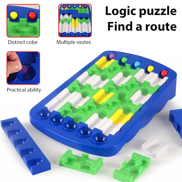 DIY puslespill brettspill leketøy barn logikk labyrint puslespill finne rute gjennombrudd leketøy bordspill gaver for barn barn