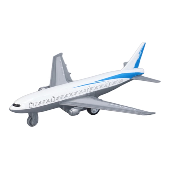 2 stk. Flymodell Simulering Legering Modell Leke Sett Bærbar Tilbake Trekk Luftfart Flymodell Leke Dekorasjon