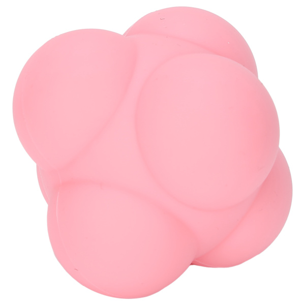 Silikon Bounce Reaction Ball Bärbar HandEye Coordination Speed ​​Reflex Training Ball (Strawberry)