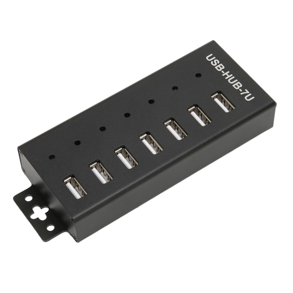 7-porttinen USB -keskitin Teollisuusluokan USB2.0 HUB Multiple Protection USB2.0 Multi Interface Hub 100-240V EU Plug