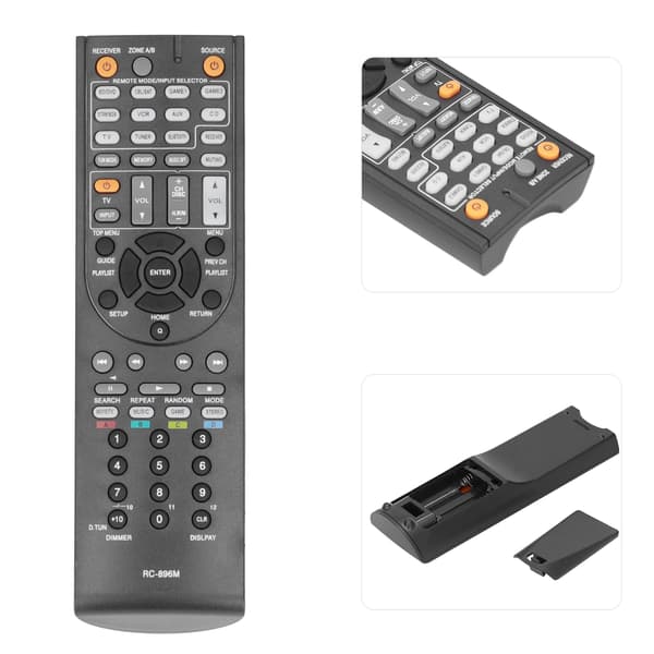 RC‑896M erstatningsfjernkontroll for Onkyo Power Emplifier AV-mottaker RC‑737M RC‑801M RC‑836M