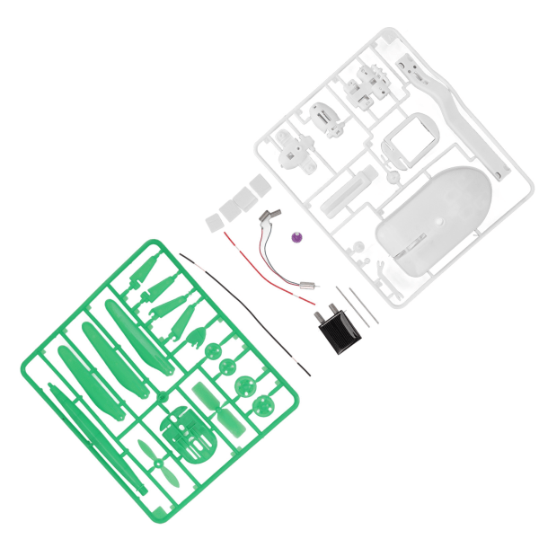 Solcelledrevne robotleker 6 i 1 pedagogisk montering mini viftebilmodell leketøy for eksperiment