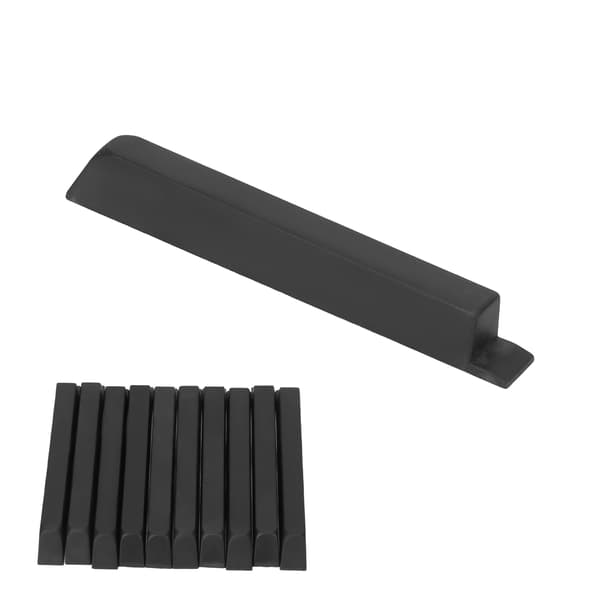 10 stk. pianonøkkel i svart ABS, 10 cm matt instrumenttilbehørssett for utskifting
