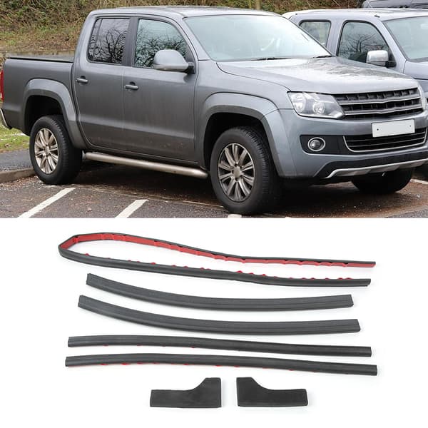 7 stk. bagklapsforseglingssæt bagdørsforsegling passer til VOLKSWAGEN AMAROK 2010 - 2018