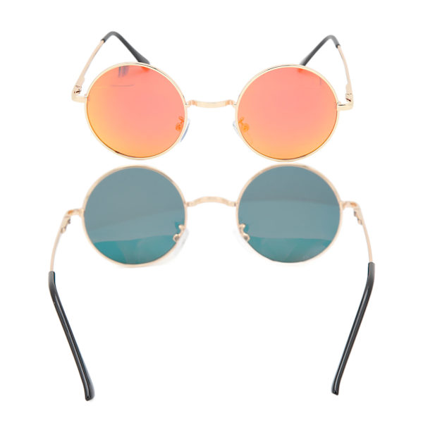 Runde polariserede solbriller Unisex Anti-glare solbriller Kørsel UV-beskyttelse solbriller til mænd og kvinder