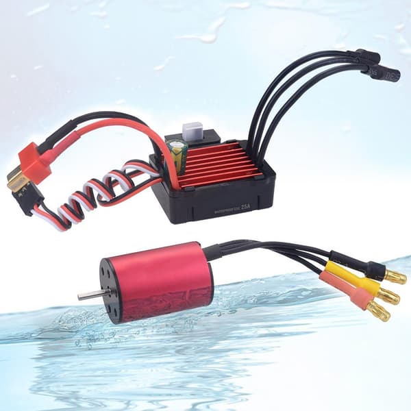 SURPASS 4500KV 2030 Motor & KS25A Vandtæt Børsteløs ESC Combo Sæt til RC Modelbil