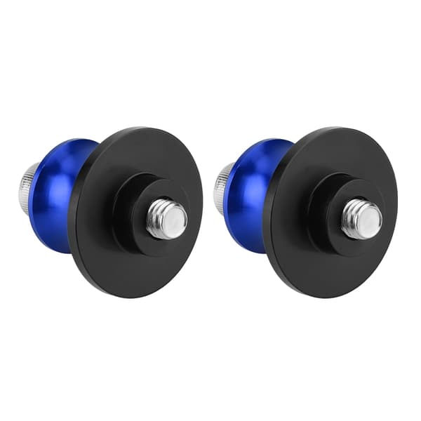 2 stk 6 mm motorsykkel CNC bakre stativ svingarm spole glidere stativ svingarm spoler (blå)