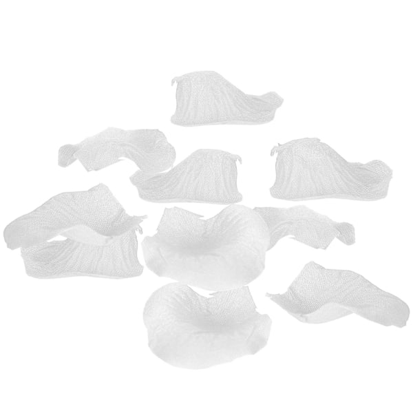 8 poser 120 stk/pose kunstige kronblader NonWoven falske kronblader familie bryllupsfest dekorasjoner (hvit)