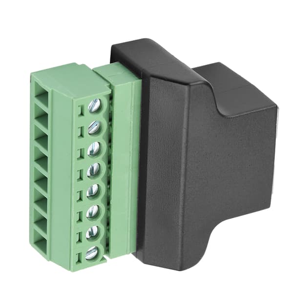 Ethernet RJ45 Naaras - ruuviliitin 8-nastainen CCTV digitaalinen DVR-sovitinliitin
