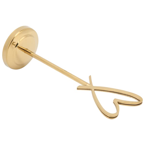Bordnummerholder Hjerteformet Multifunktionel Holdbar Navneskiltclips til Bryllupsfestkontor (Guld)