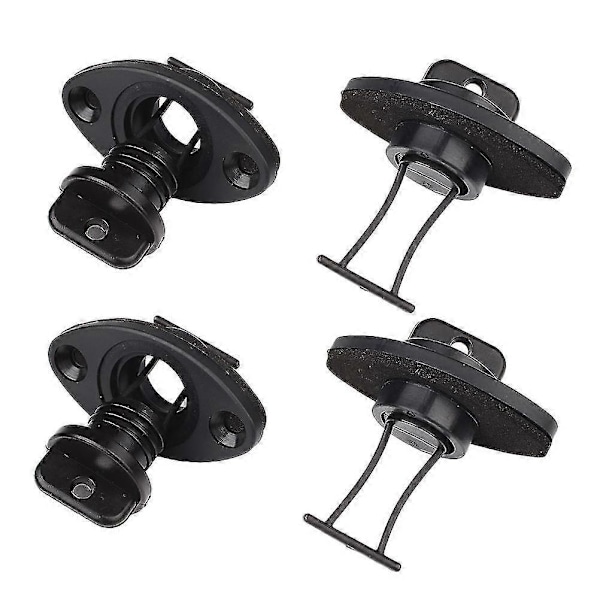 4 stk. AN Fittings Båd Afløbsprop Kit Kajak Afløbsplugs Skruer Kajak Hardware Kajak Stopper Prop Zekai