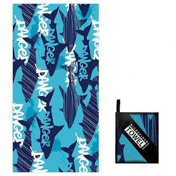 Store Strandhåndklær - Dobbeltsidig Lett Strandhåndkle 160x80cm med Nettingpose, Sandfritt Hurtigtørkende Strandhåndkle ff t ZD