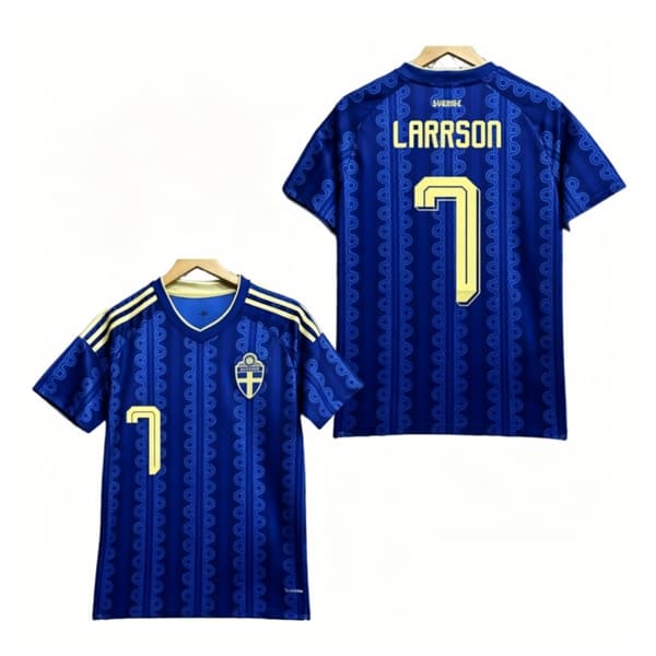 Sveriges bortetrøye for VM 2026 – kortermet, nr. 7 LARSSON (L) 7# L