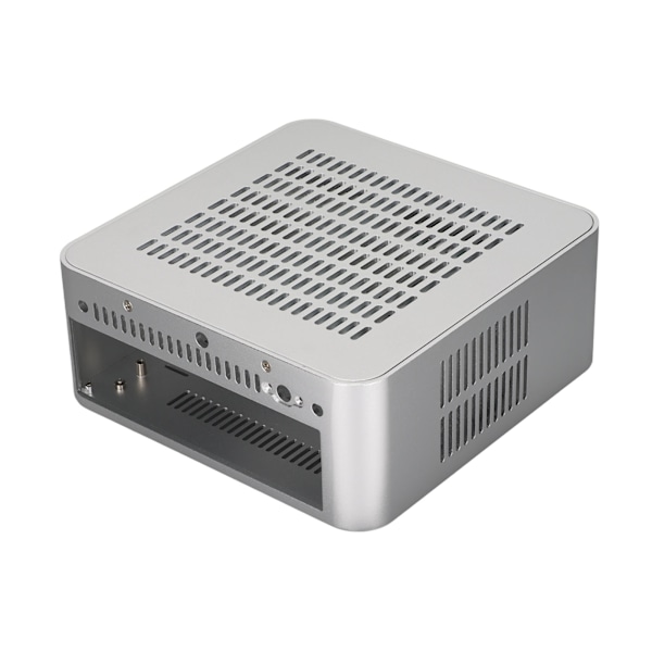 Stationär datorlåda med bra värmeavledning, utsökt kompakt Mini HTPC-låda för hemmavideodator