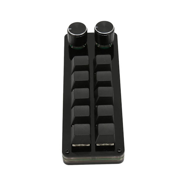 Programmerbar tastatur 10 taster 2 knotter blå bryter mekanisk hot swappable mini tastatur for spillkontor media