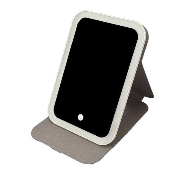 LED Makeup Spejl 3 Lysfarver Justerbar Lysstyrke Touch Switch Spejl til Hjem Rejse Brug Blå