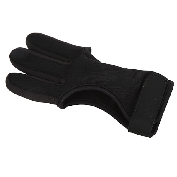 Bue Arrow Finger Guard Konkurrence Bueskydning 3 Fingers Handske Justerbar Traditionelt JagtværktøjM